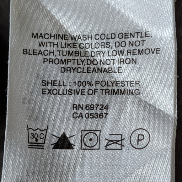 Columbia Men's Dark Gray/Brown Fleece Jacket - Picture 3 of 3